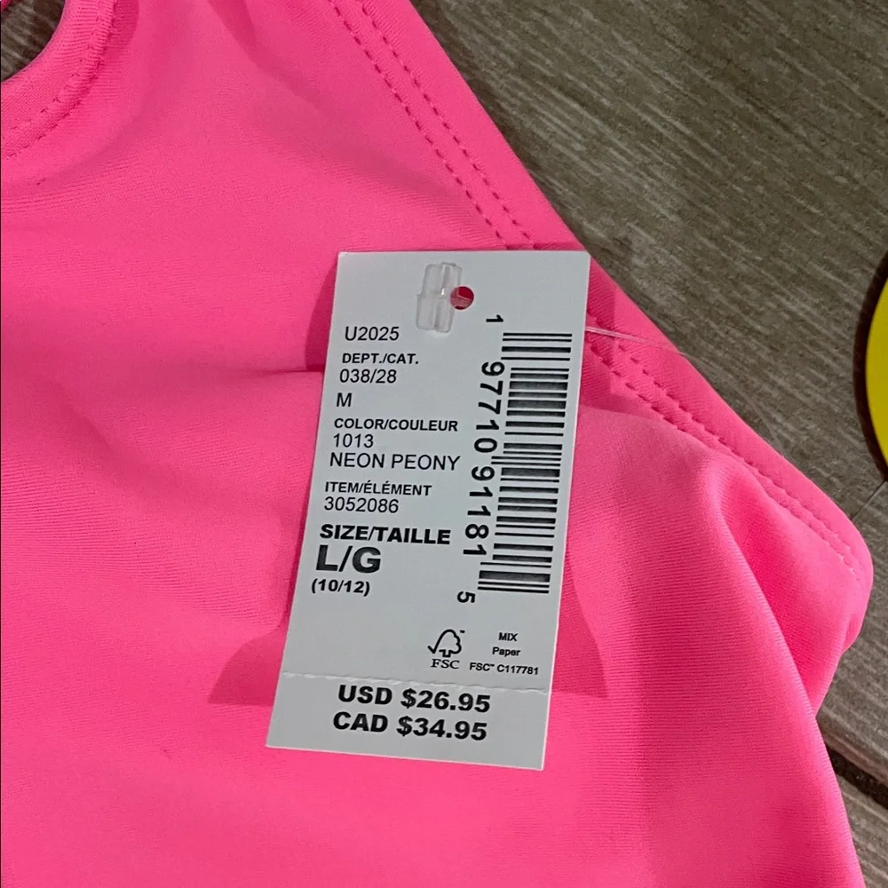 The Children's Place Vibrant Pink One-Piece Swimsuit (1)